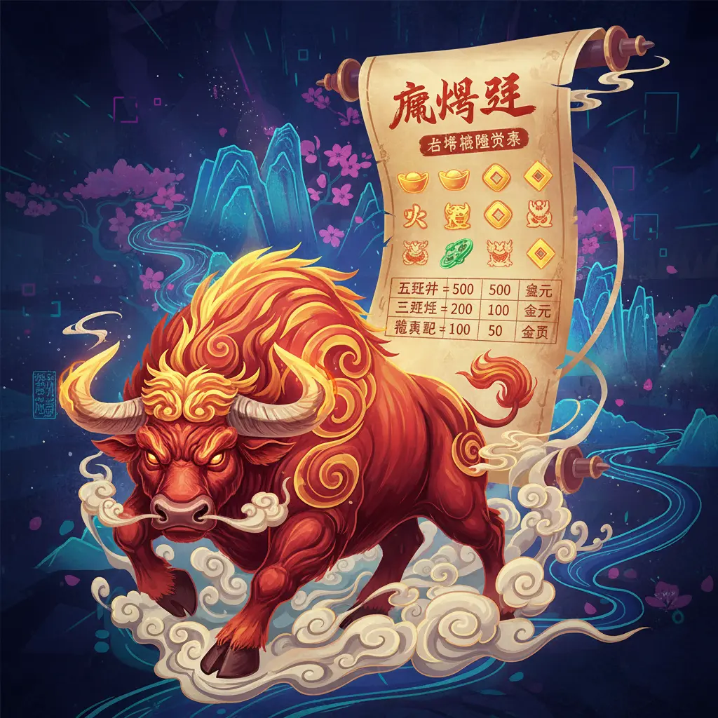 老虎機賠率表 - 瘋狂野牛