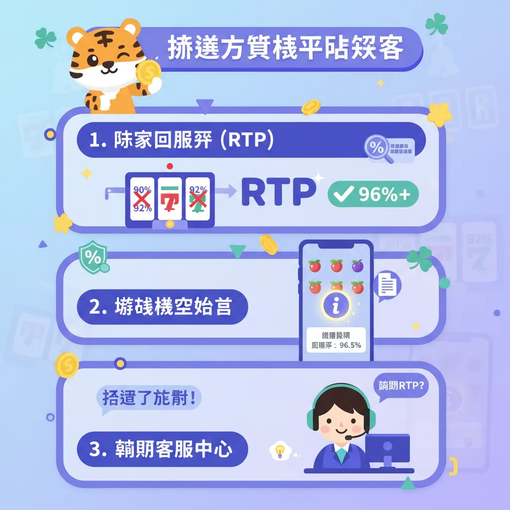 精選老虎機平臺：如何挑選高玩家回報率的優質博弈遊戲