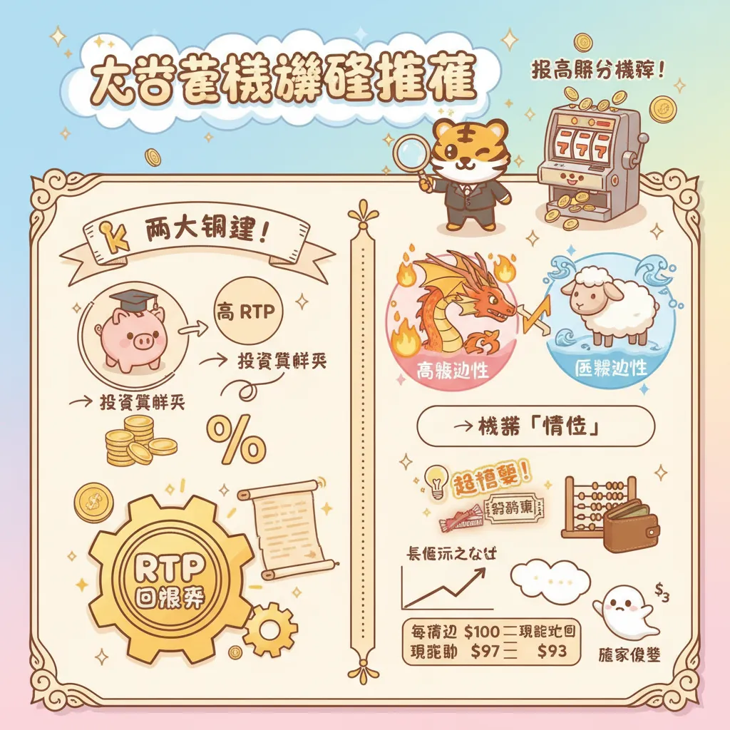 老虎機遊戲推薦：掌握高RTP與波動性策略提升爆分機率