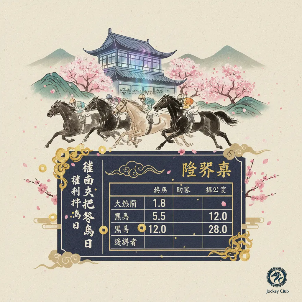 賠率表 - 維多利亞打吡賽馬日