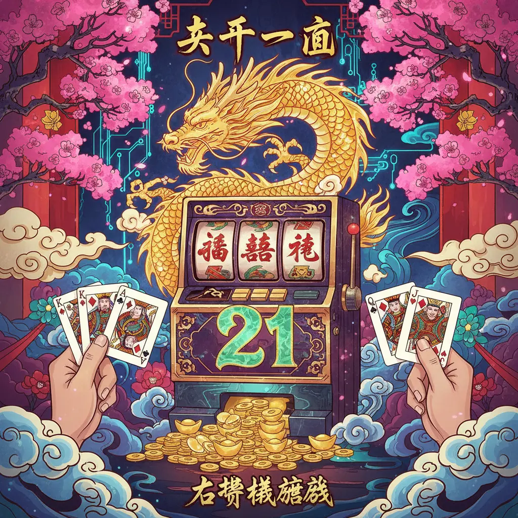 老虎機遊戲 - 二十一點